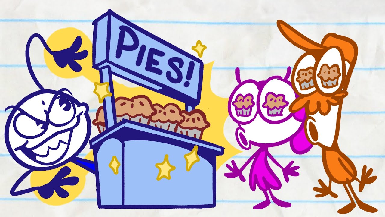 Pick Up The Pastry | Pencilmation Cartoons!