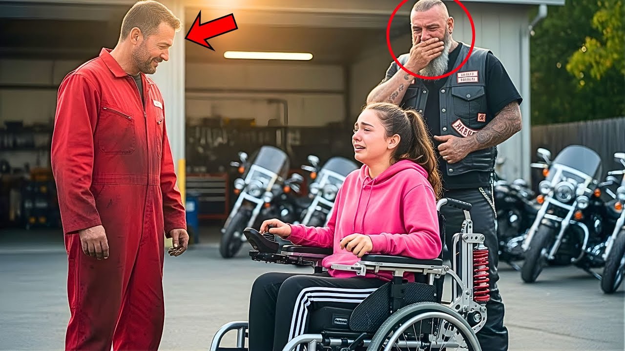 Poor Mechanic Gives Bikers Disabled Daughter a Miracle — Next Day 95 Hells Angels Changed his life