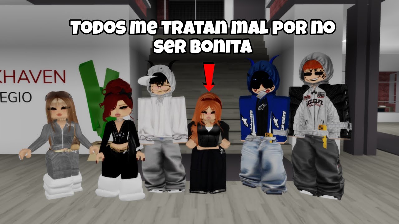 TODOS ME TRATAN MAL POR NO SER BONITA😭🥲 HISTORIA DE ROBLOX BROOKHAVEN 