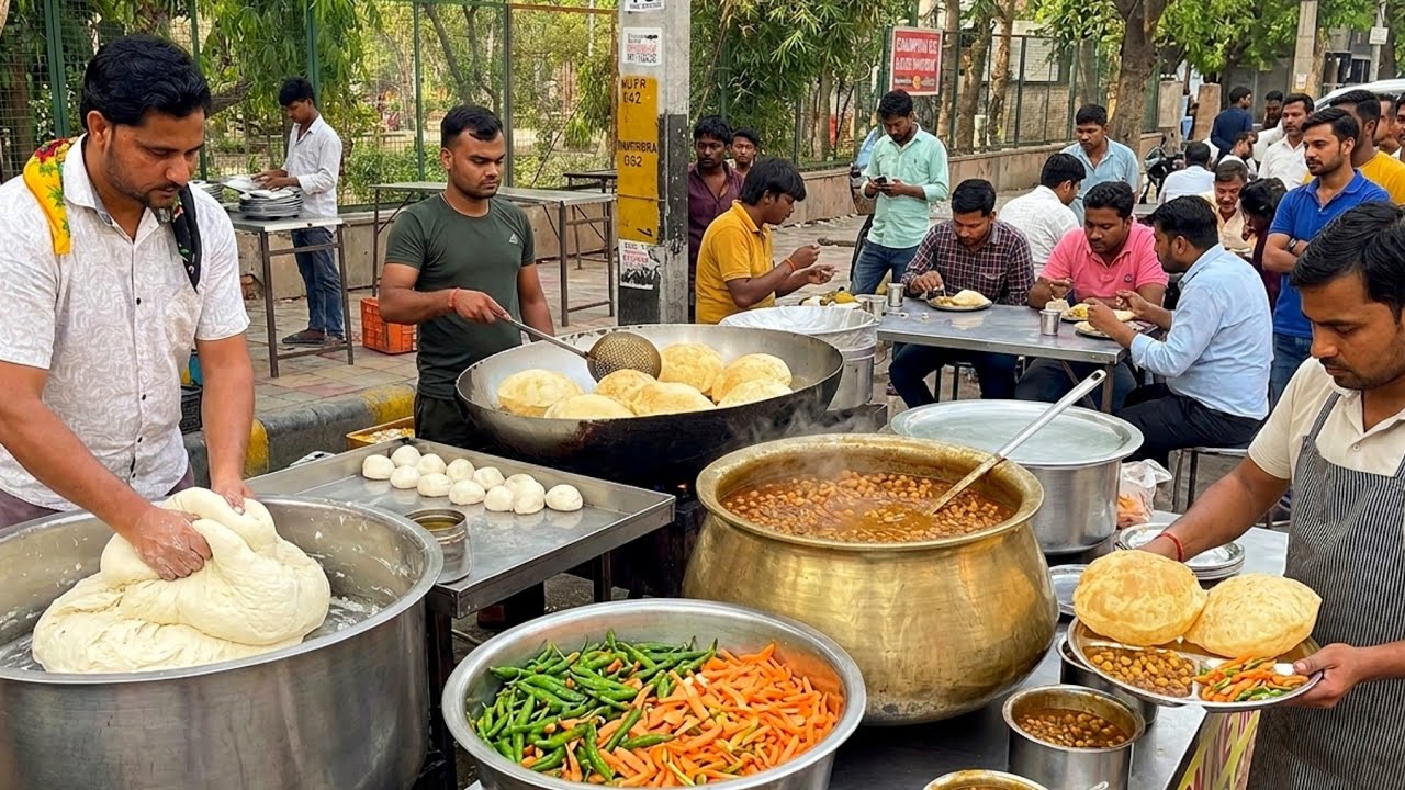 Inside Massive roadside 4 pm Kitchen | Indian street food | Food ASMR