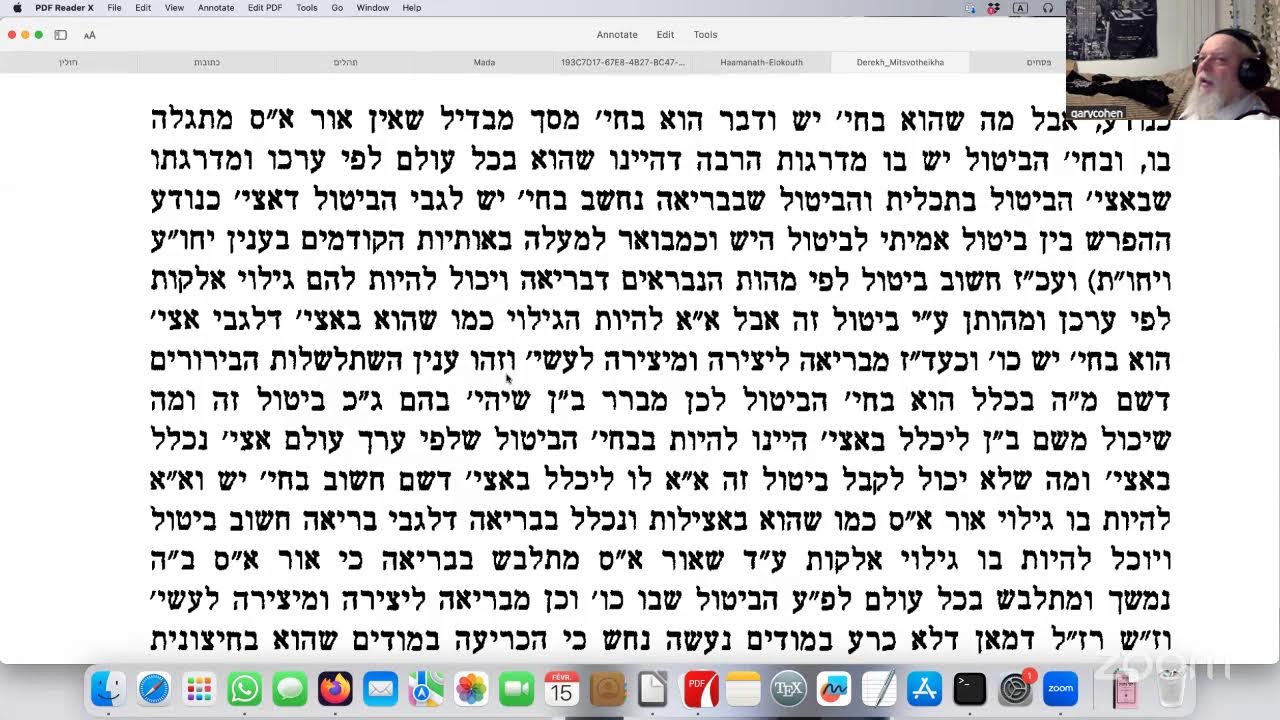RAV CHALOM GARY COHEN - MAAMAR DE HASSIDOUT