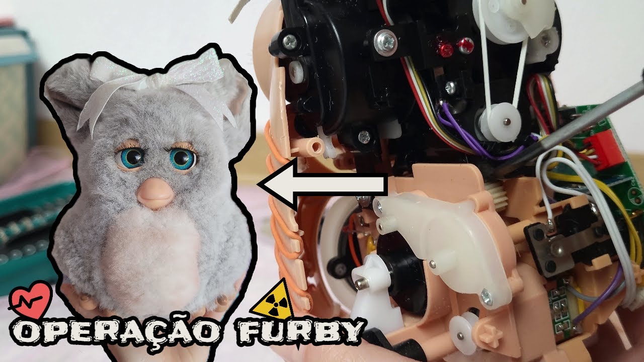 Como eu consertei meu Furby 2005 🪛 Movimentos da boca e dos olhos 🗿