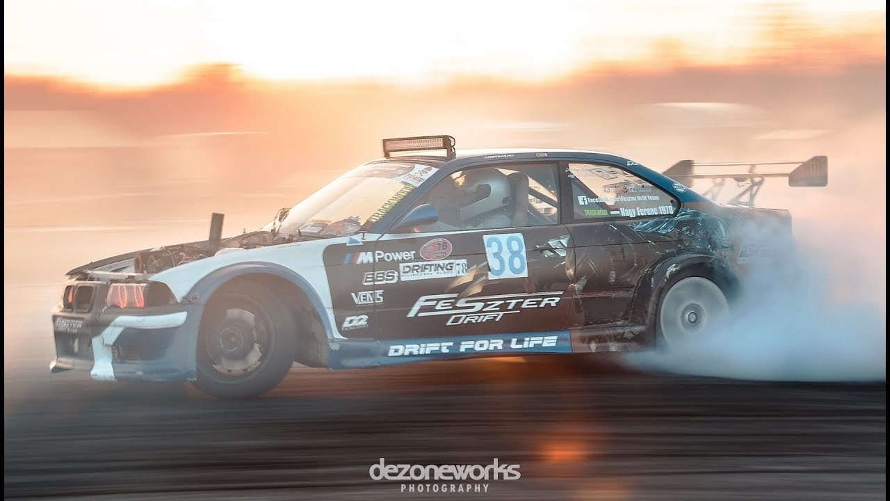 EVIL 2JZ Powered BMW E36 w/ Anti-Lag Drifting - Nagy Ferenc | HOOH3NT SLIDE 2K17