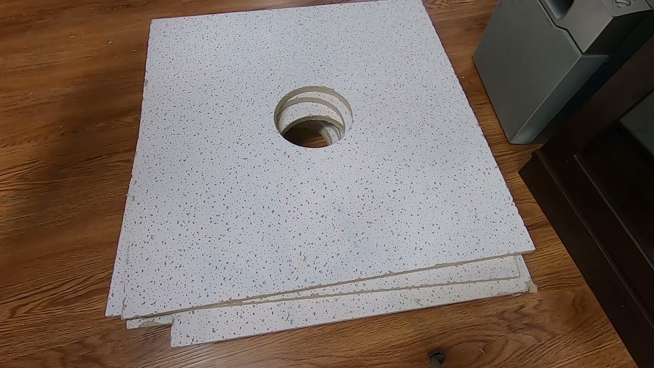 Cut Hole for Recessed Light, Easy, No Mess, Tile Ceiling, FnF589