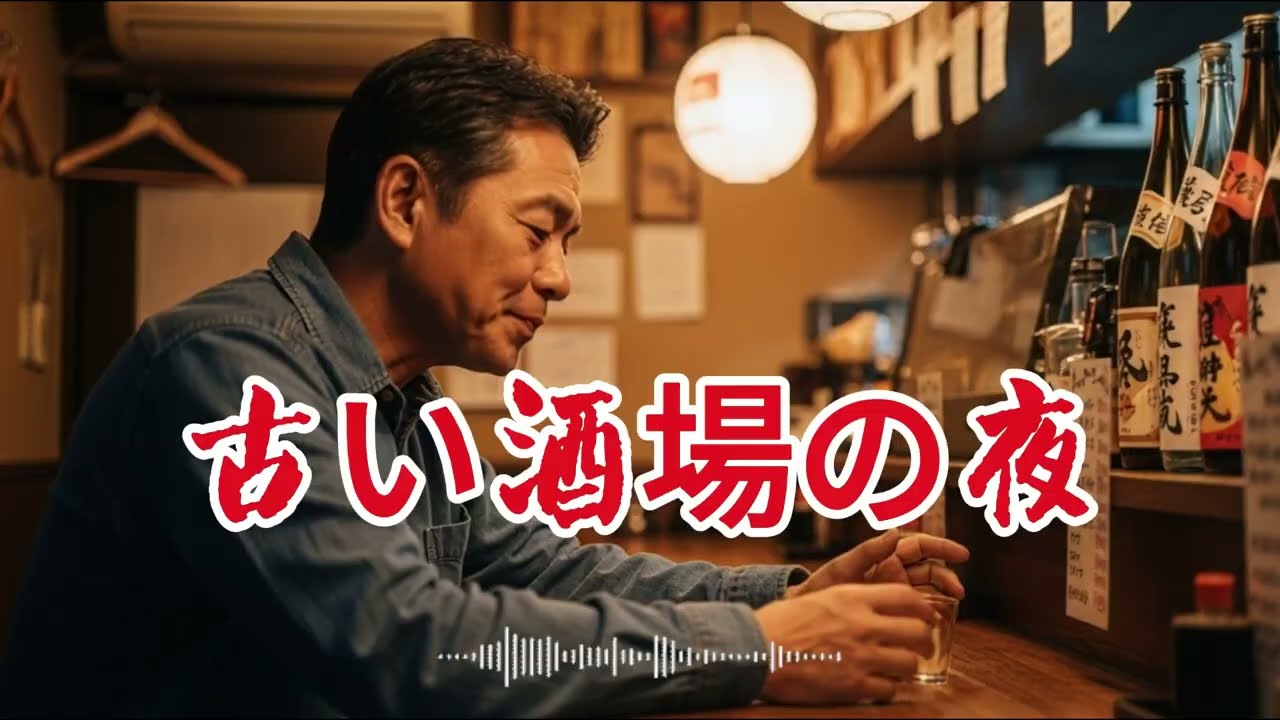 【心に沁みる演歌】古い酒場の夜｜昭和歌謡 名曲風バラード フルコーラス 歌詞付き