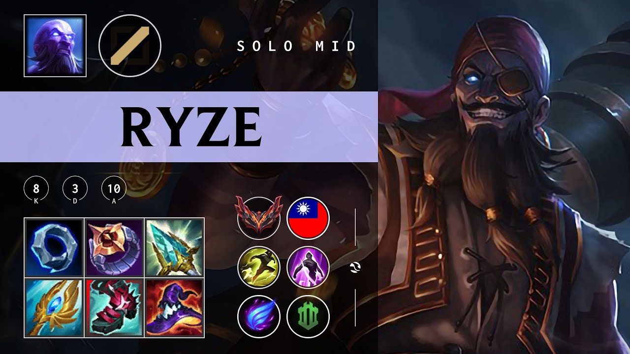 Ryze Mid vs LeBlanc - TW Grandmaster Patch 25.24