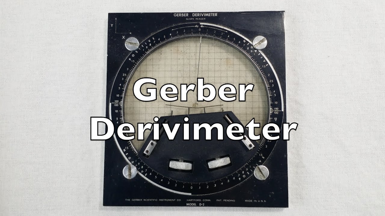 The Gerber Derivimeter, a derivative measuring tool from the 1950s