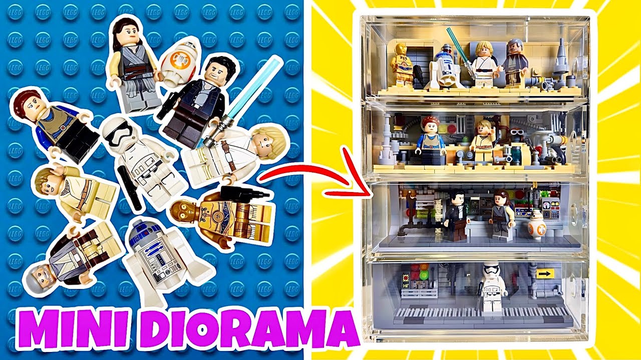 Moc Tiểu Cảnh Trưng Bày Lego Star Wars Minifigure Theo Cách Hoàn Toàn Mới