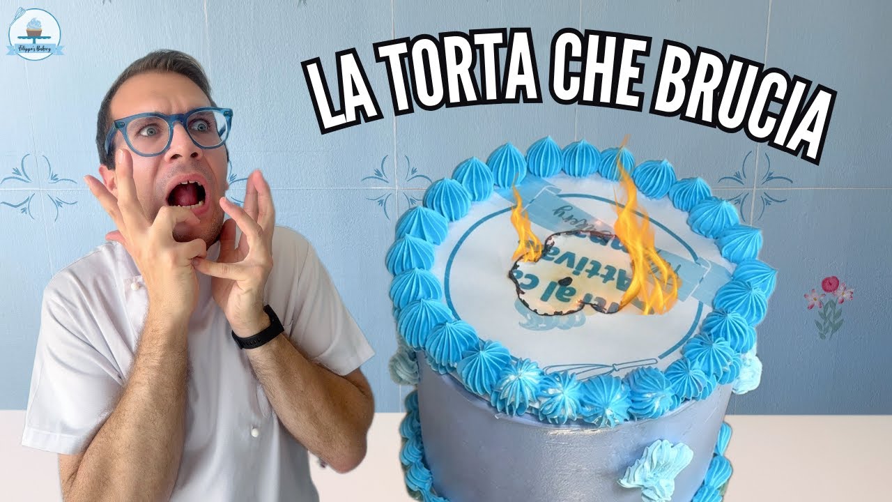 BURN AWAY CAKE, LA TORTA CHE BRUCIA con messaggio nascosto | Filippo's Bakery