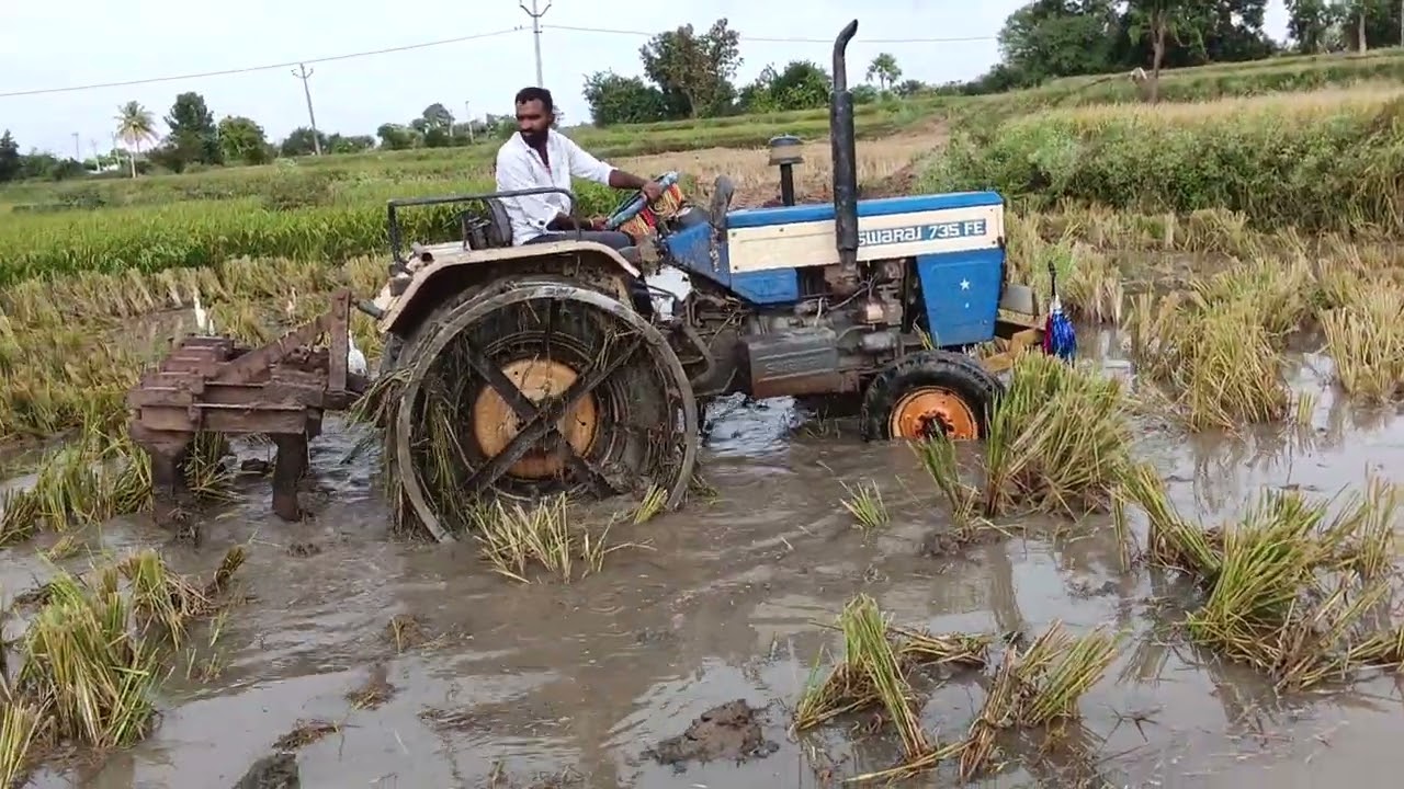  1 k Subscribe 🥺 please Swaraj tractor 735 Fe