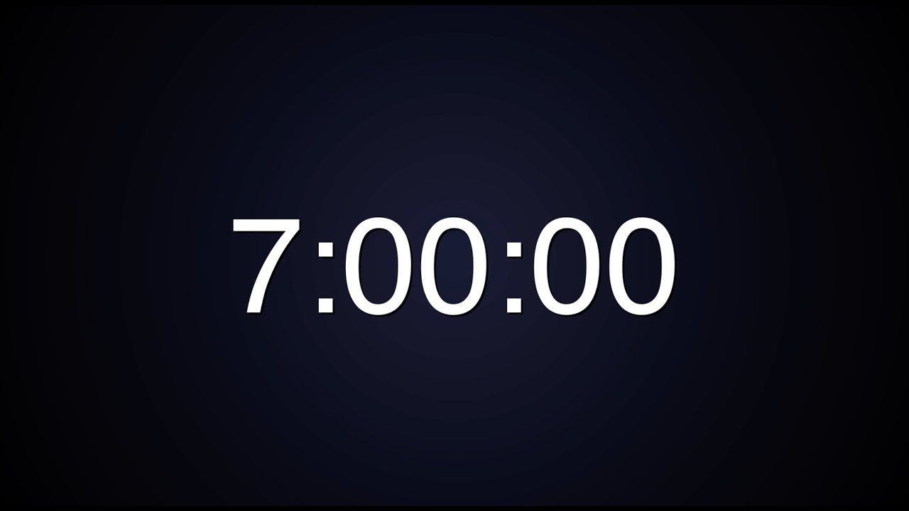 7 Hour Focus Timer with White Noise