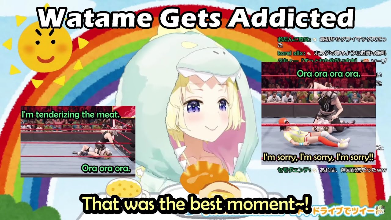 Watame Enjoyed the Holofighters Royal Rumble Hosted By Miko and Had a Blast Laughing at The Matches