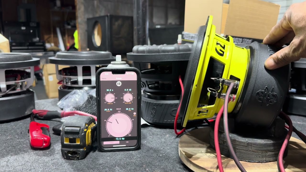 Ground Zero GZRW 8XSPL 8” Frequency Sweep!!!