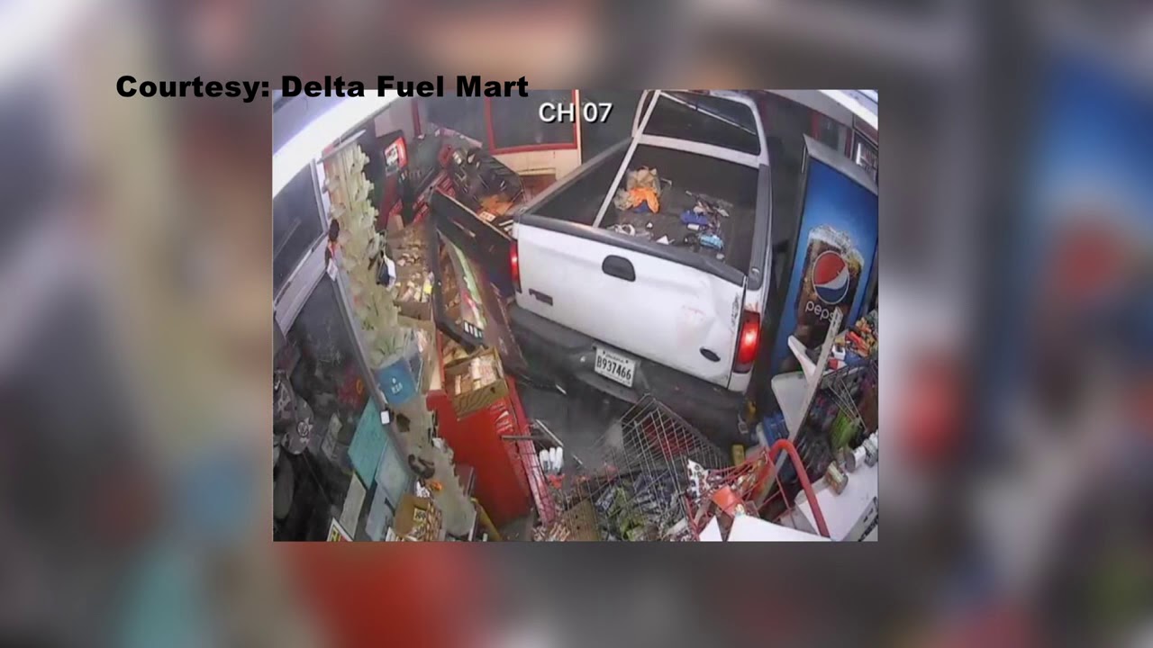 Truck rams into gas station in attempt to steal ATM, police say