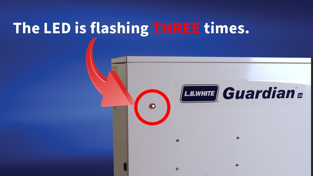Guardian 2.0 Troubleshooting: The red LED flashes three times.
