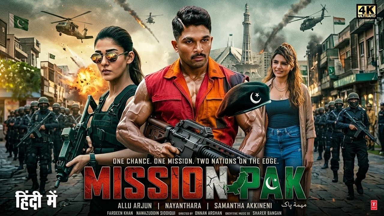 Mission PAK | Full Hindi Movie | Allu Arjun, Nayantara, Samntha | New South Indian Action Movie 2026