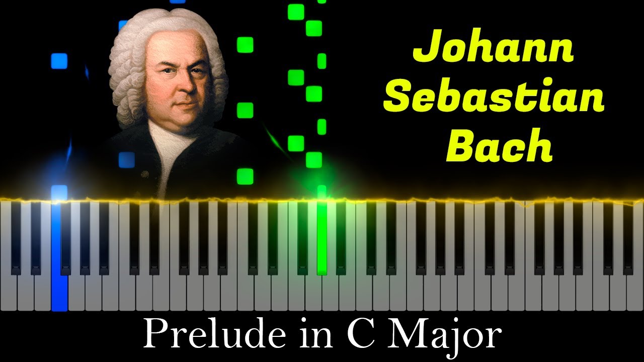 Prelude In C Major - Johann Sebastian Bach (Visual Piano Tutorial/Best Version)