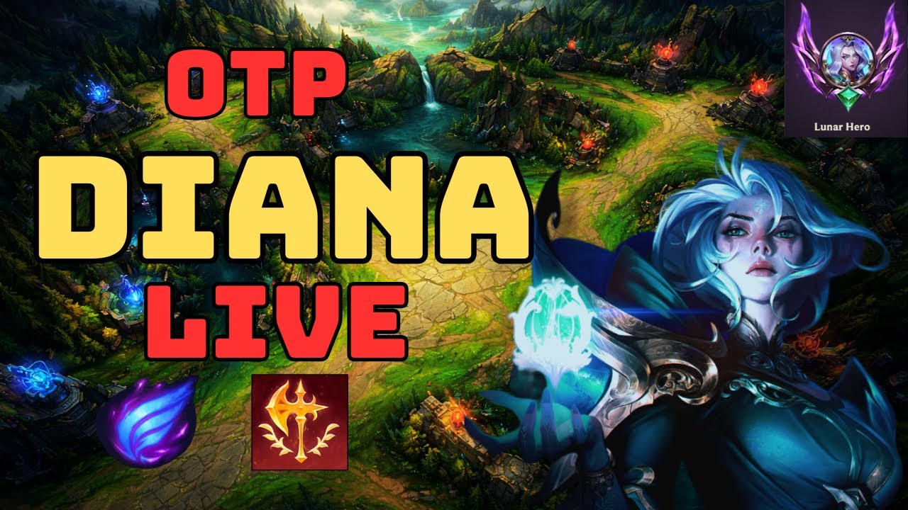 🌙 OTP DIANA MID - TOP || Climbing Ranked BR || !runes !guide 🌙 💫