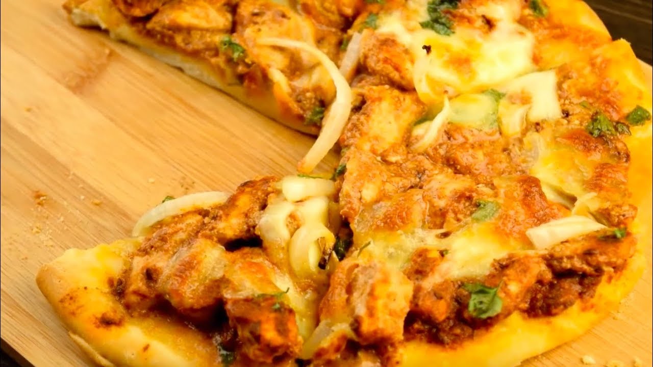 Indian Pizza -  Chicken Tikka Masala Pizza Recipe