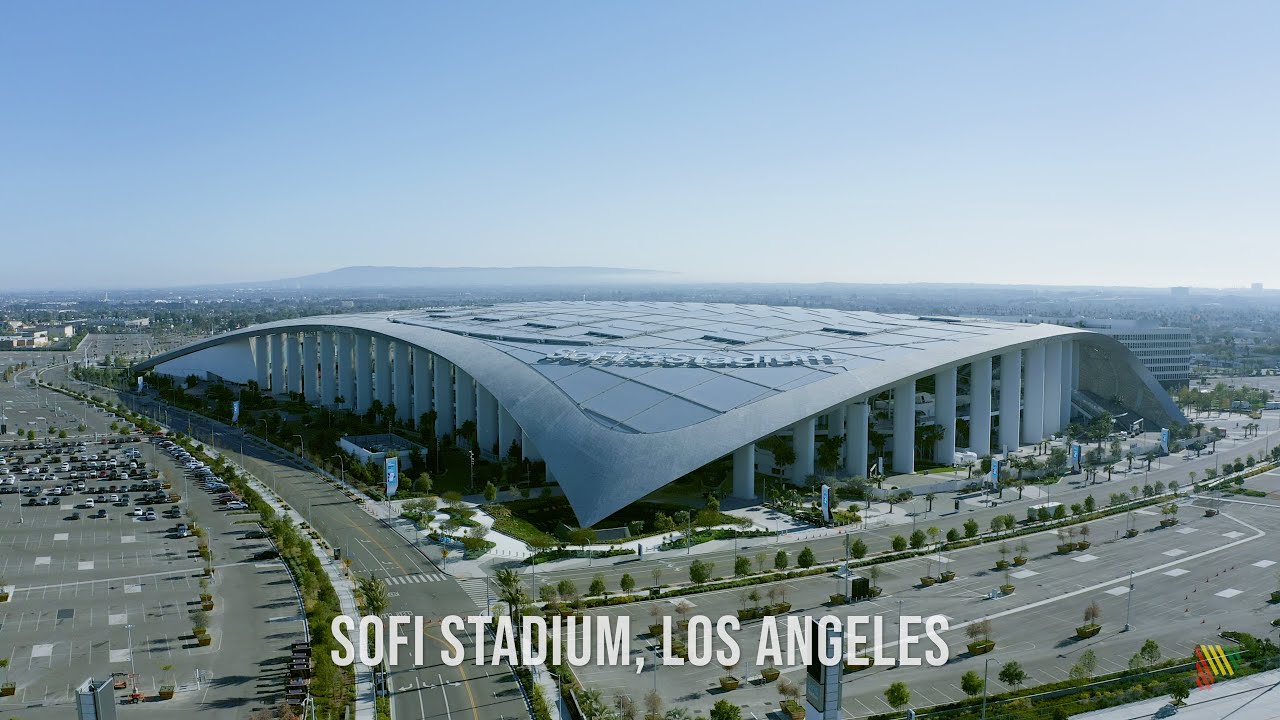 SoFi Stadium in 4K Aerial