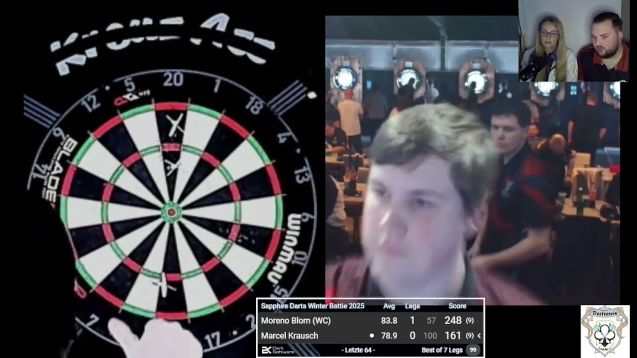 Moreno Blom vs Marcel Krausch | Sapphiredarts Winter Battle 2025  #darts #3dart #dart