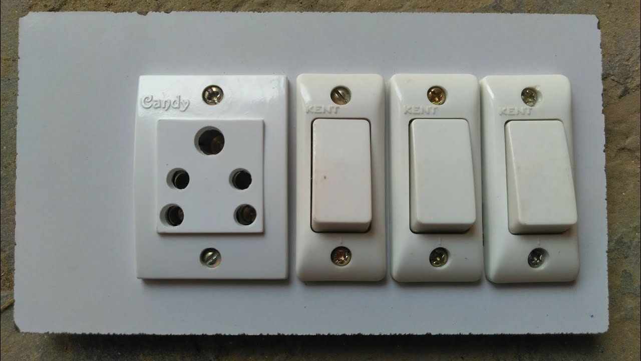 3 Switch 1 Socket Connection,1Socket 3 Switch Connection, Electric board connection