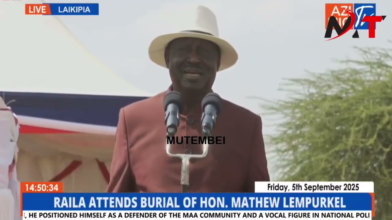 OLE LENKU POWERFUL SPEECH INFRONT OF RAILA ODINGA IN KAJIADO!!