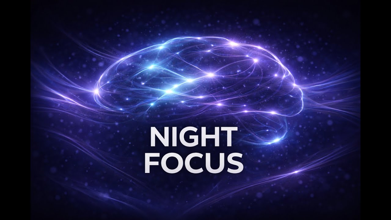 ADHD Night Focus Music for Late-Night Work | No Lyrics