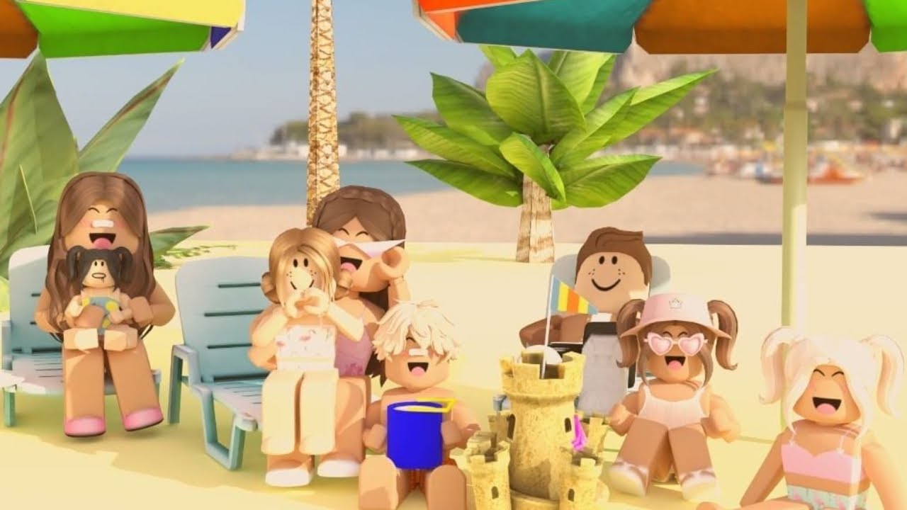 We Went On A *FAMILY VACATION* | Beach House | Bloxburg Family Roleplay | Roblox