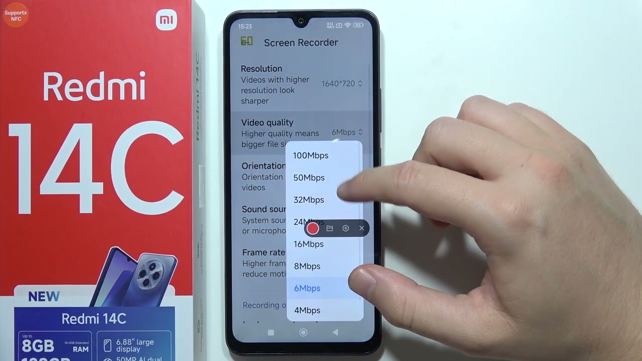 Redmi 14C: How to Record Screen