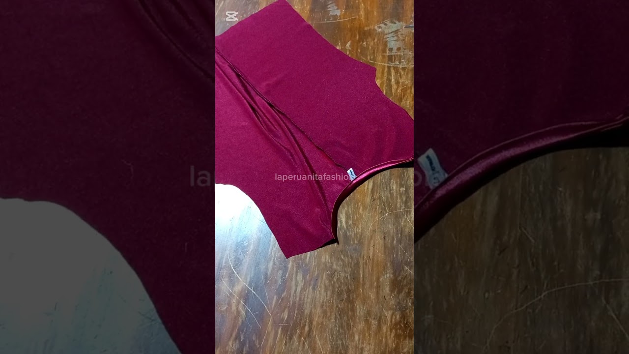 Confecion de blusa escote drapeado