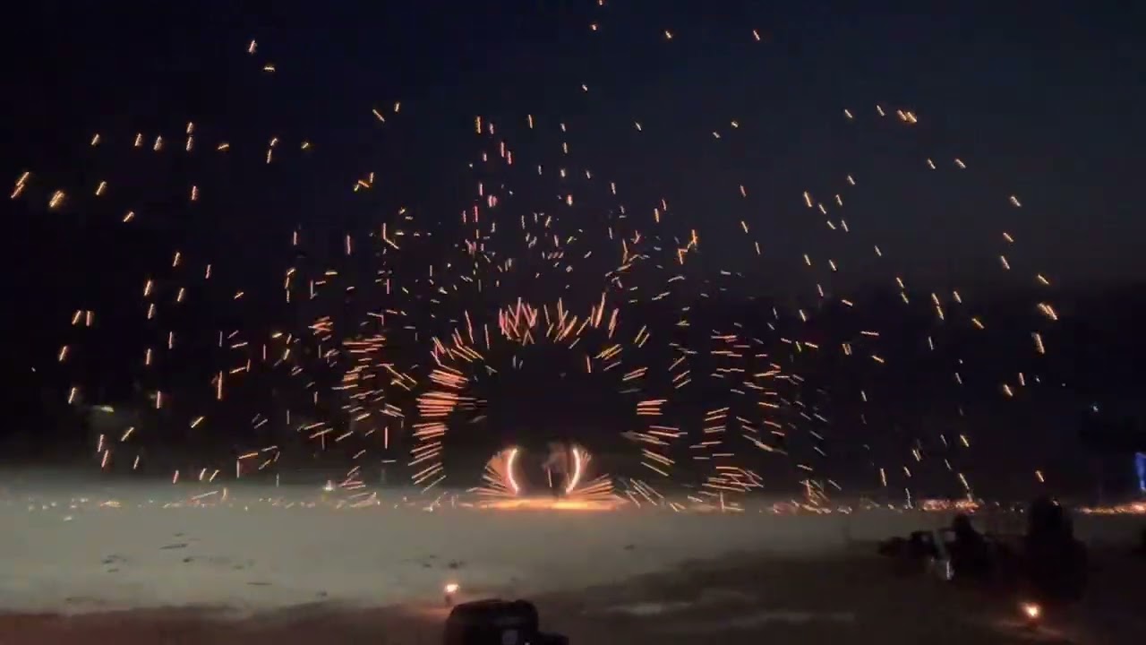 Fire show at Krabi, Thailand