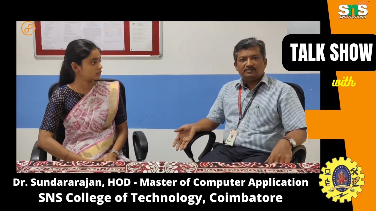 Dr. Sundararajan, HOD - Master of Computer Application | SNS College of Technology, Coimbatore