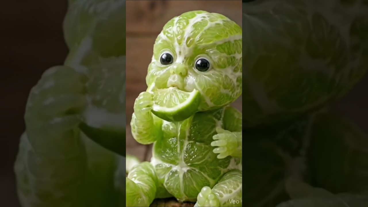 Cute Lemon 🍋 Baby| Satisfying Lemon Baby Eating ASMR|Viral Fruit Baby Eating