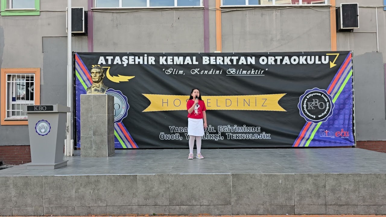 Kemal Berktan Ortaokulu 12 Mart İstiklal Marşı'nın Kabulü Töreni 2025
