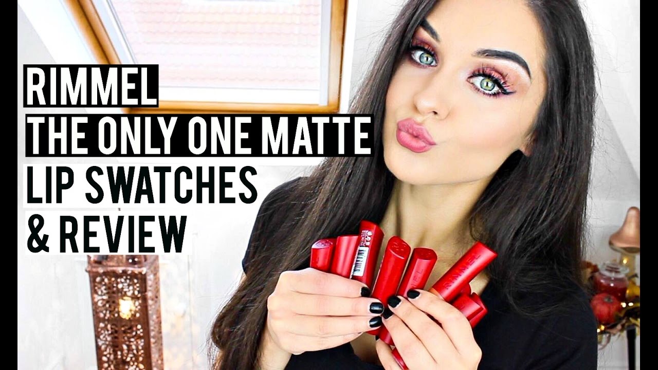 Rimmel The Only One Matte Lipstick: Lip Swatches & Review | KatesBeautyStation