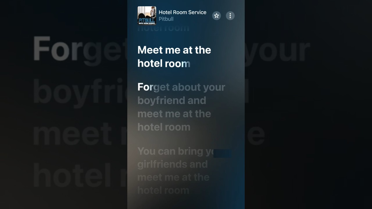 Hotel Room Service - Pitpull #songs #lyrics #music