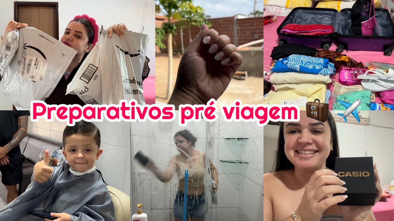 PREPARATIVO PRÉ VIAGEM: ARRUMEI AS MALAS| COMPRINHAS| CORTEI CABELO DO OTTO| FIZ AS UNHAS E PRESENTE