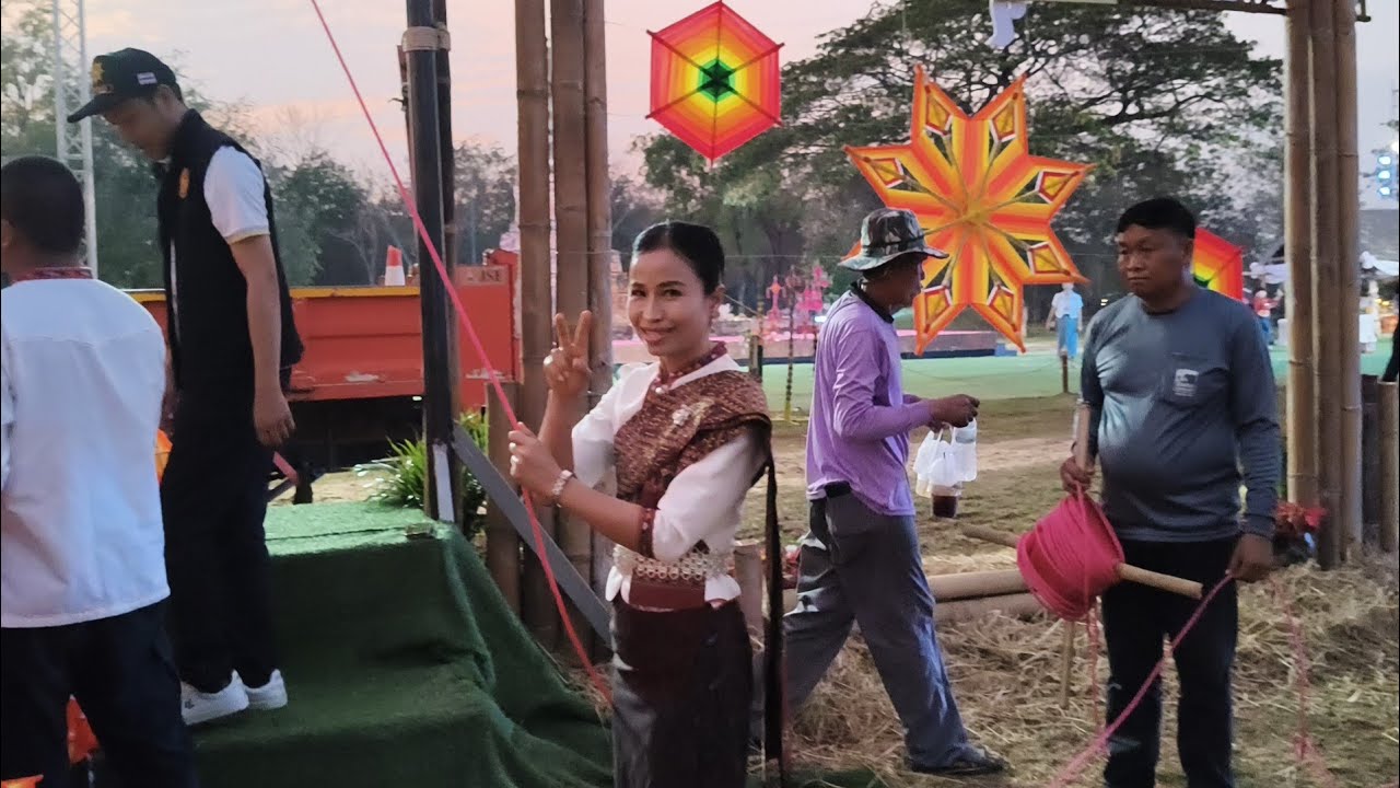 ขึ้นแล้ว‼️ธุงอีสาน ใหญ่ที่สุดในโลก #ศรัทธา #งานบุญ #ศิลปะ 