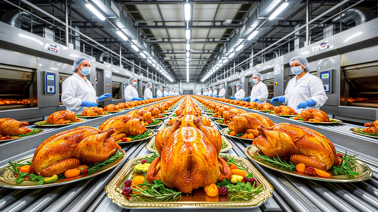 Inside a Roast Turkey Factory: How Millions of Turkeys Are Produced