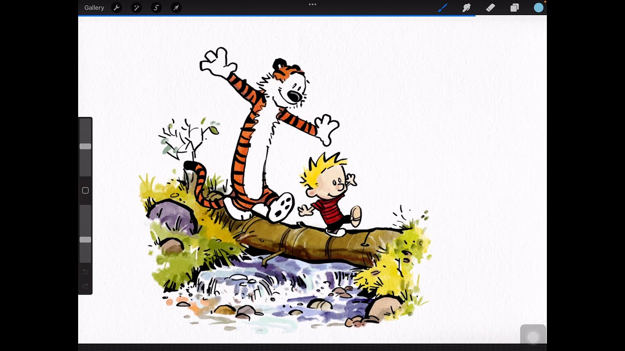 Paint like Bill Watterson in Procreate and Adobe Illustrator