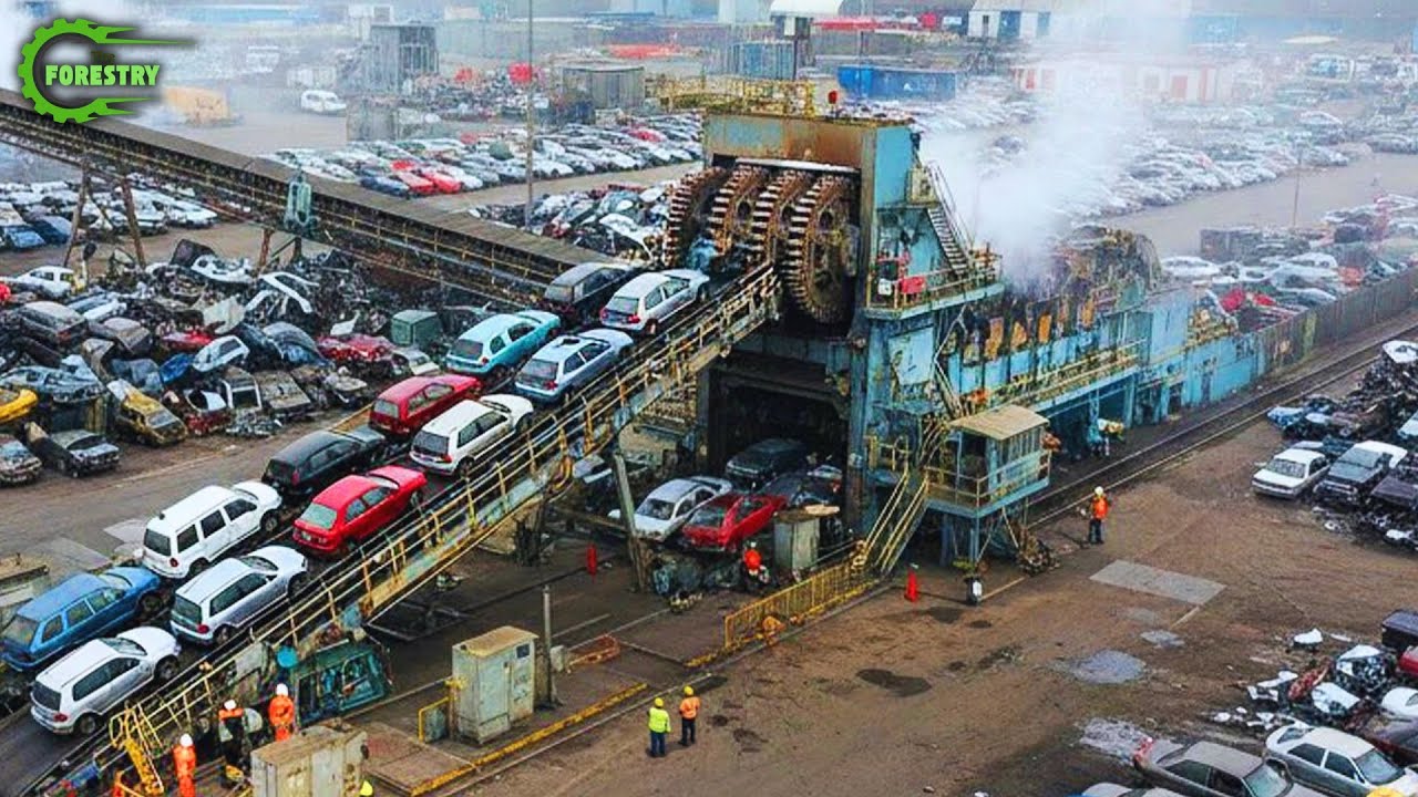 Most Dangerous Car Crushing Machines & Extreme Shredders That Obliterate Anything #1