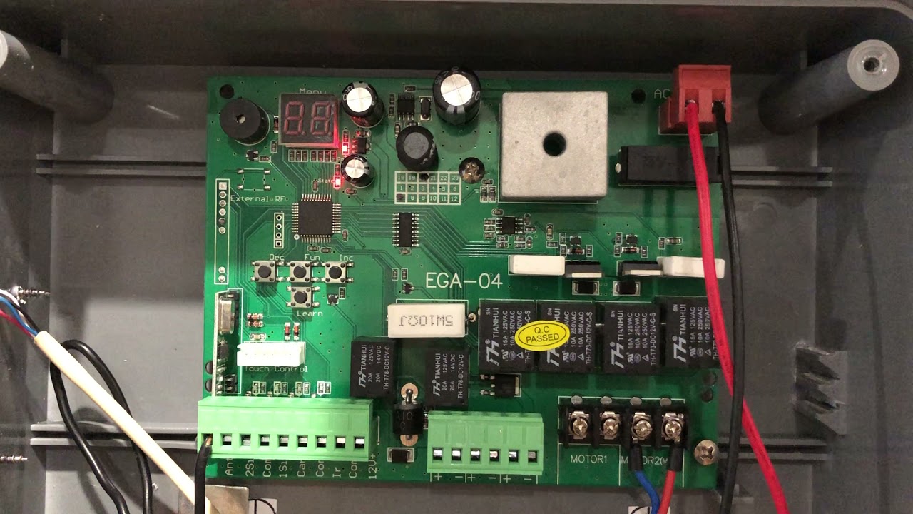 E8 EGA04 Control board old version - Teaching the Travel function