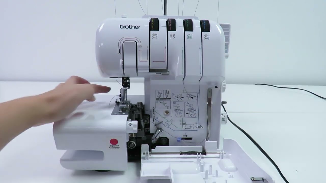 Где смазывать оверлок Brother 2504D?
