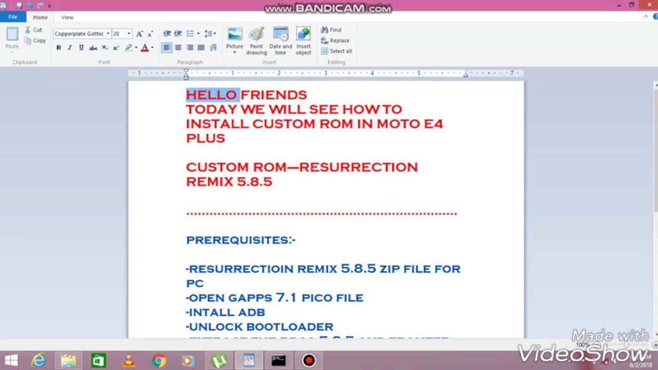 Resurrection Remix 5.8.5::::: Moto e4 plus xt1770