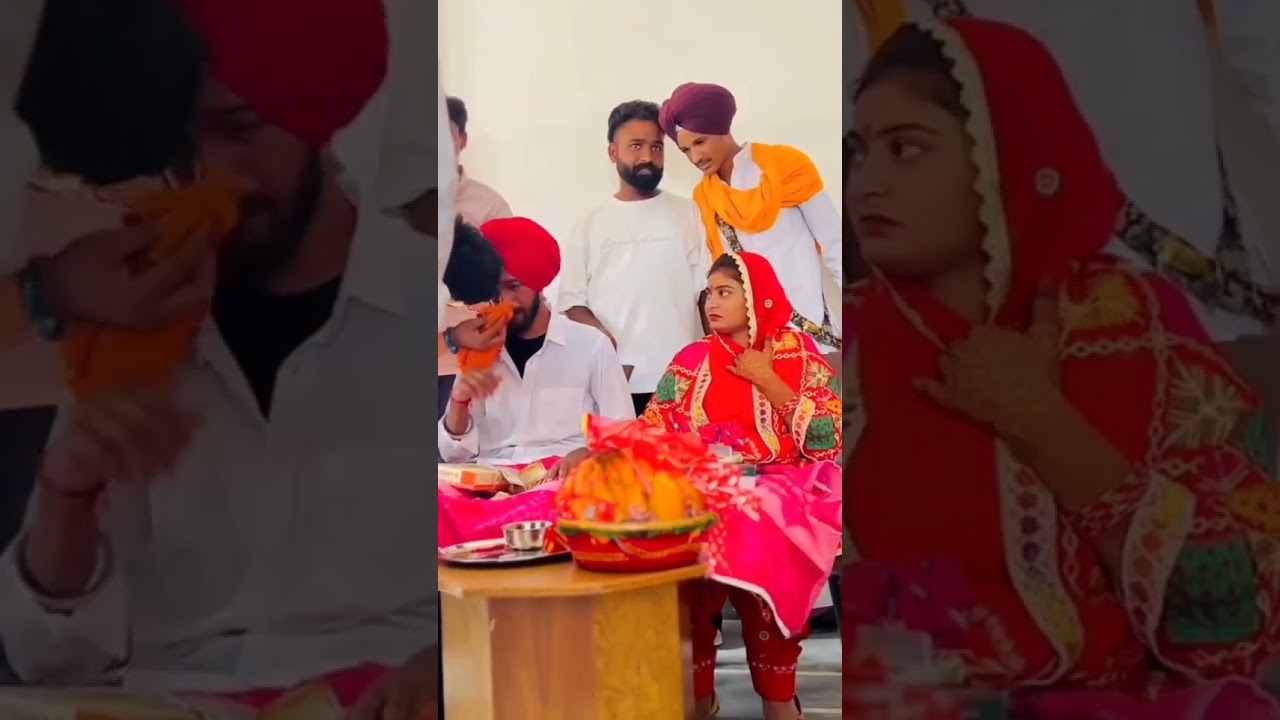 😭😭🥰 punjabi couple video 🤩 #viralvideo #wedding