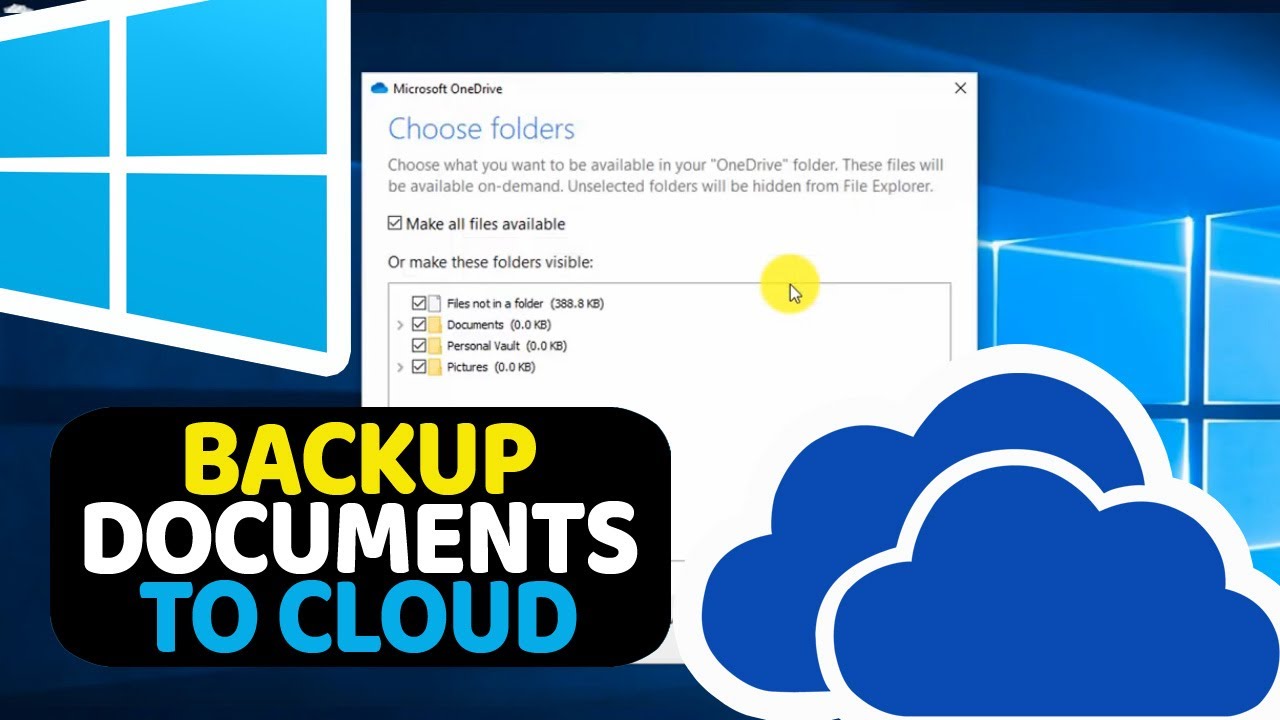 How to Auto Backup Your Windows 10 Desktop Documents to OneDrive Cloud Storage