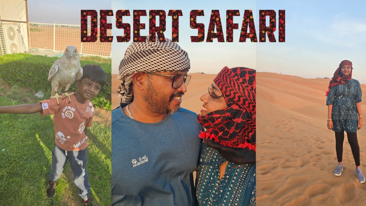 Desert safari#camping#dubai#ResmiNileshvlogs