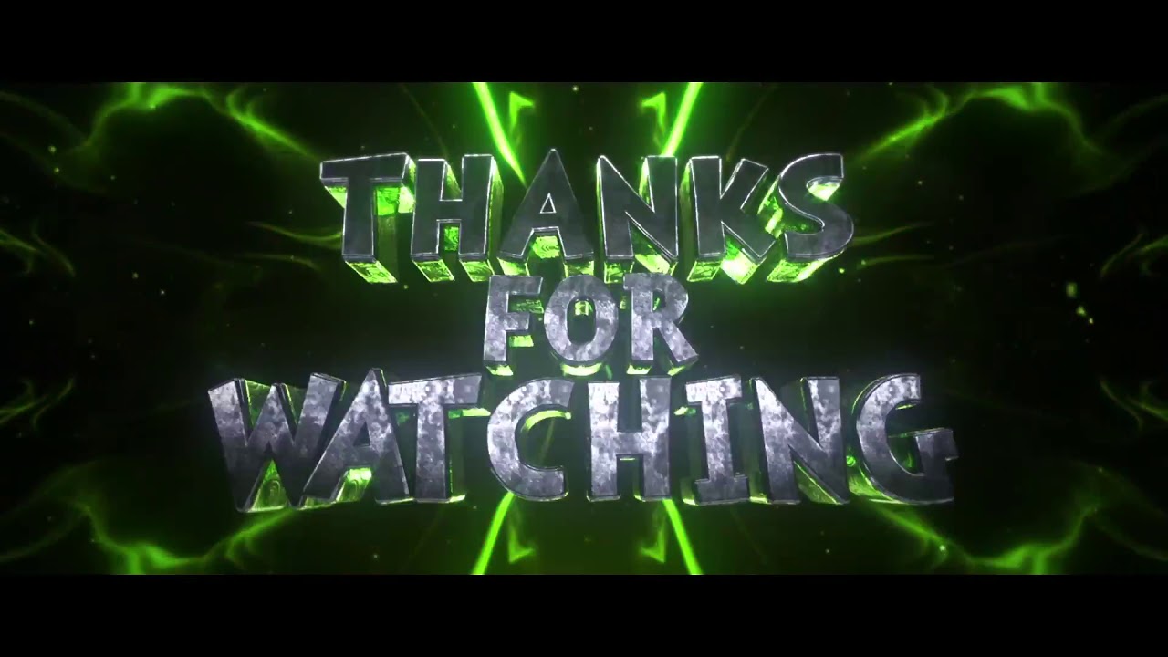 Thanks for watching outro template