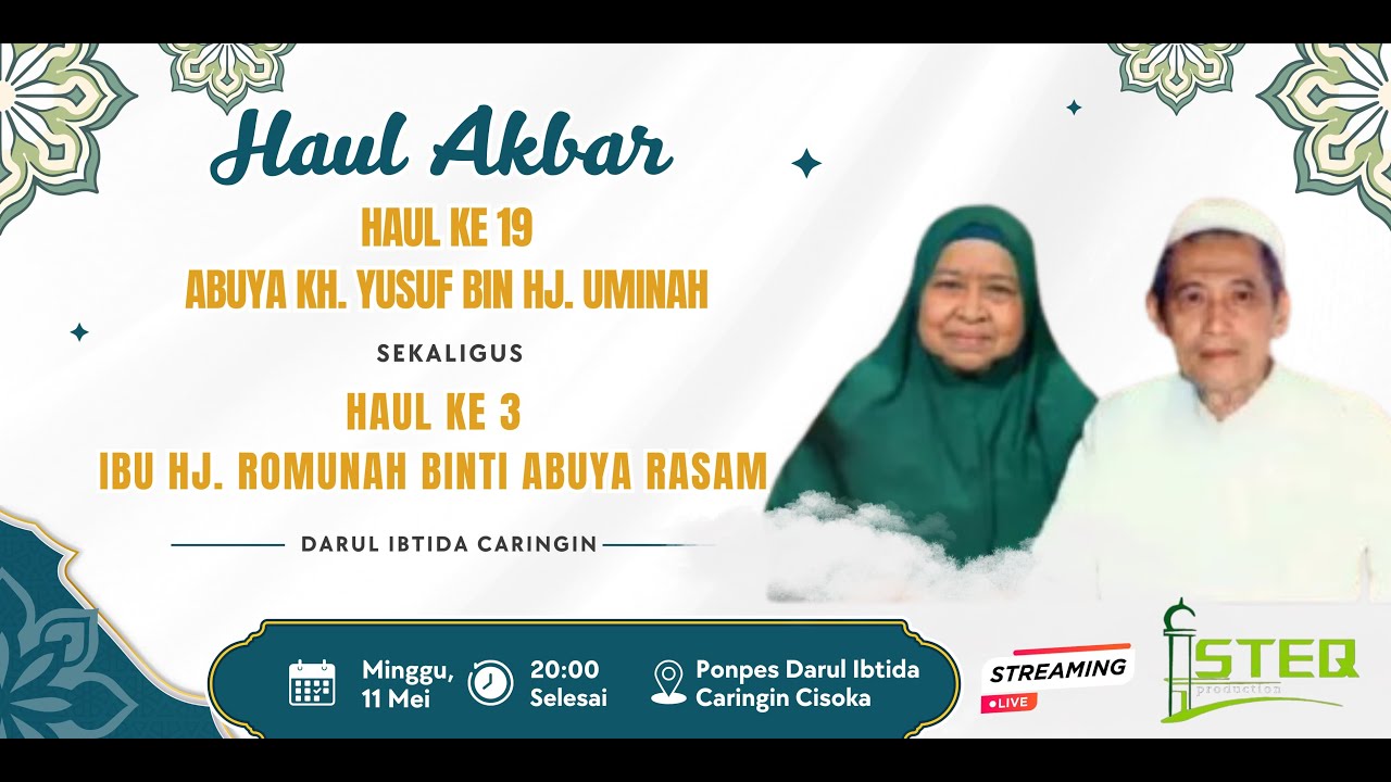 🔴 LIVE DELAY HAUL AKBAR KE 19 ABUYA KH. YUSUF BIN HJ. UMINAH || MINGGU, 11 MEI 2025
